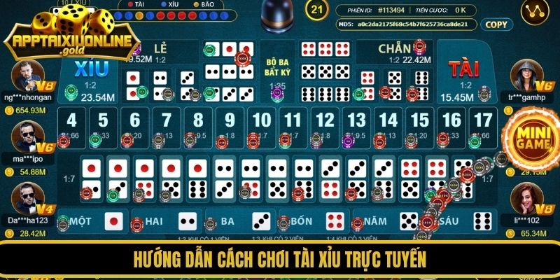 Hướng dẫn cách chơi tài xỉu trực tuyến