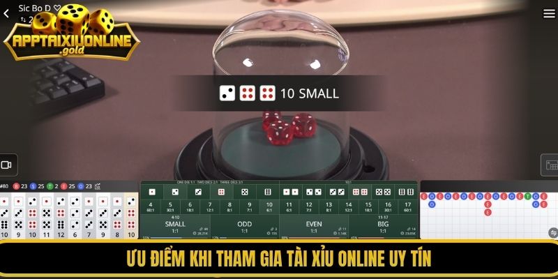 Ưu điểm khi tham gia Tài xỉu online uy tín
