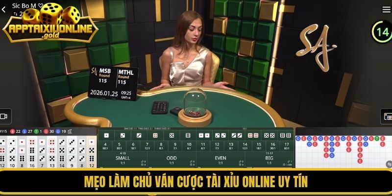 Mẹo làm chủ ván cược Tài xỉu online uy tín
